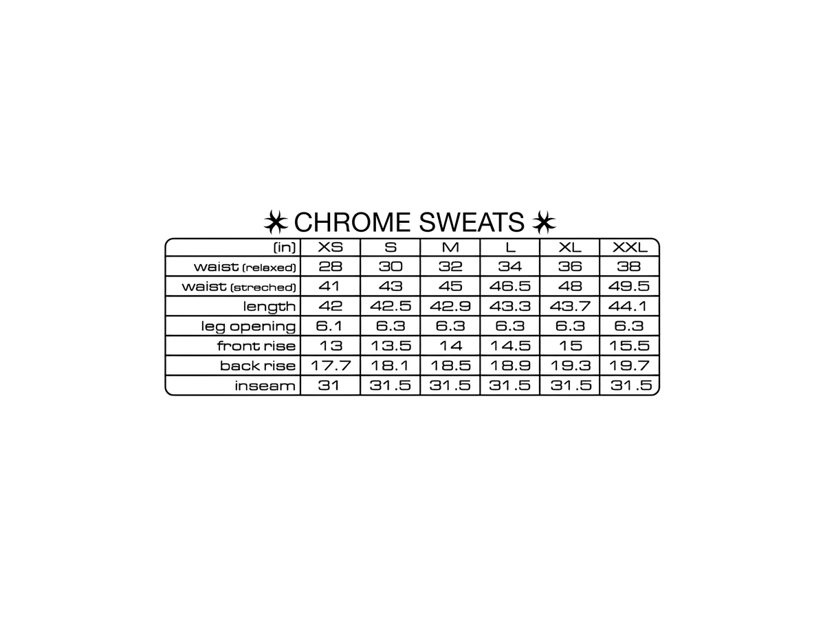 QUIETLIFE CHROME sweats